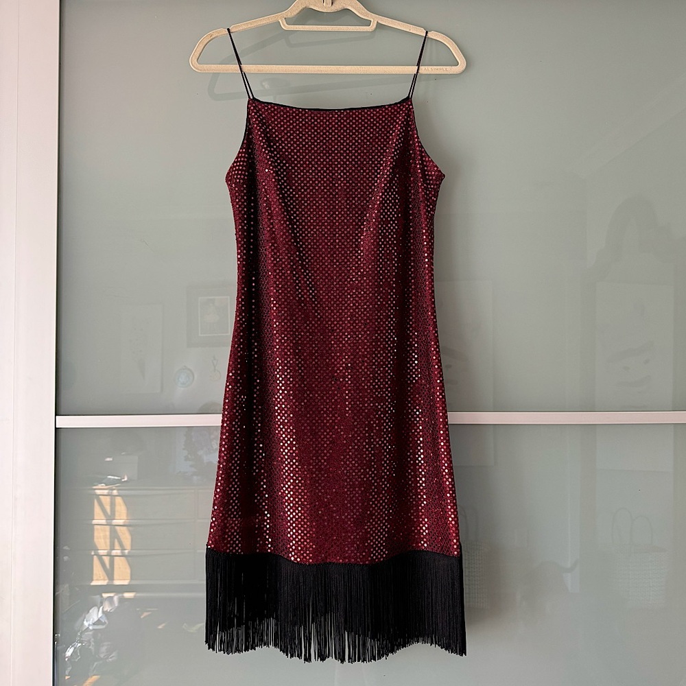 Vintage 90s Charlotte Russe Sequin Cocktail Dress